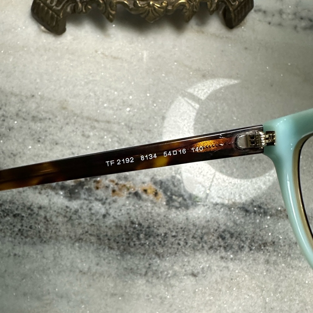 Tiffany & Co. Havana on Blue 54mm Glasses - Picture 3 of 10